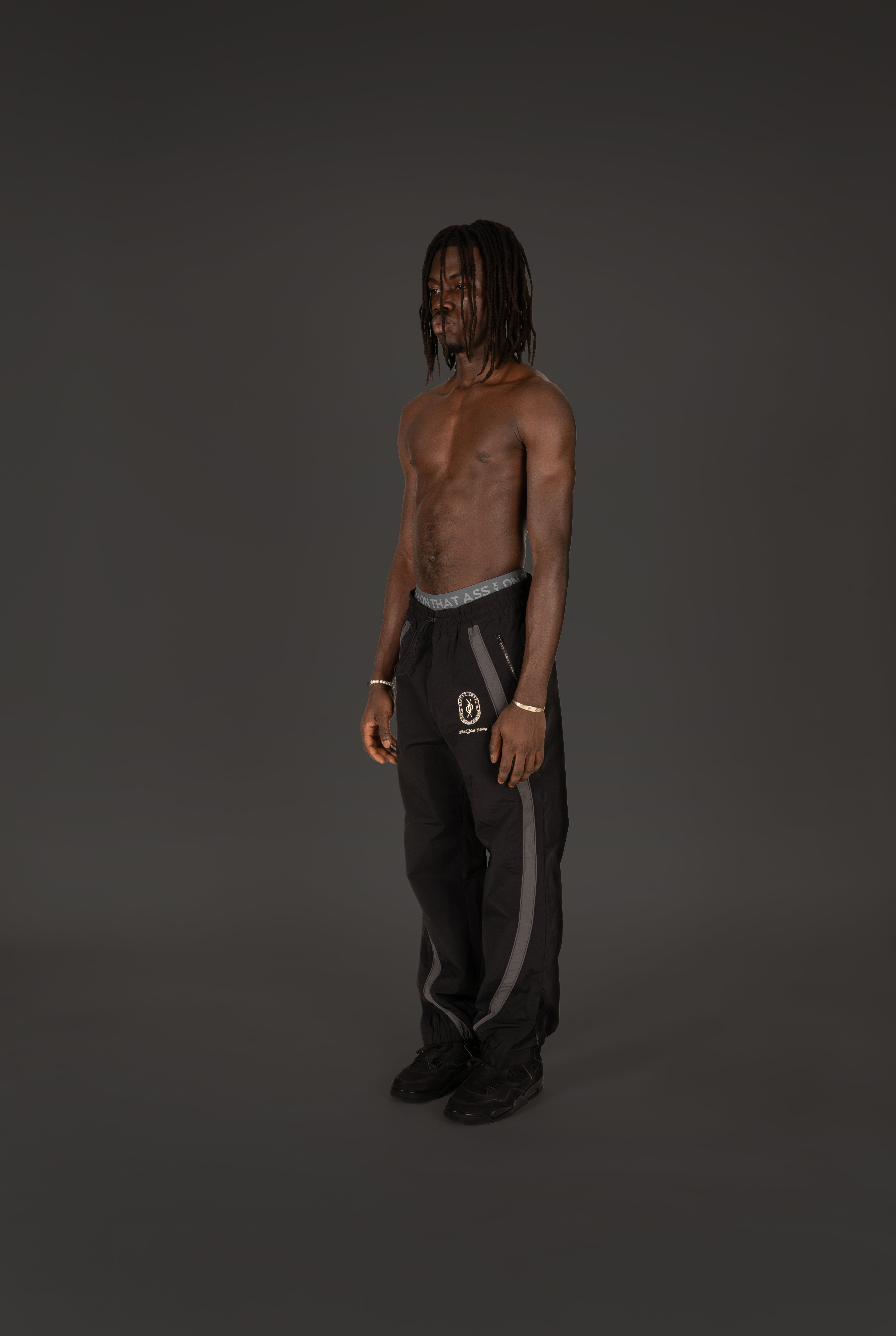 DY BLACK AND GREY TRACKPANTS  - BLACK FRIDAY SALE